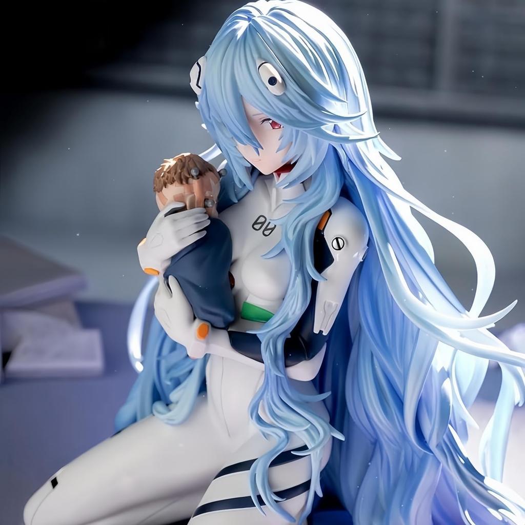 Neon Genesis New Theatrical Edition Collectible Rei Holiday Anime Unofficial Evangelion Figure, Non-Scale, Ayanami, Plastic, Pre-Painted Figure,