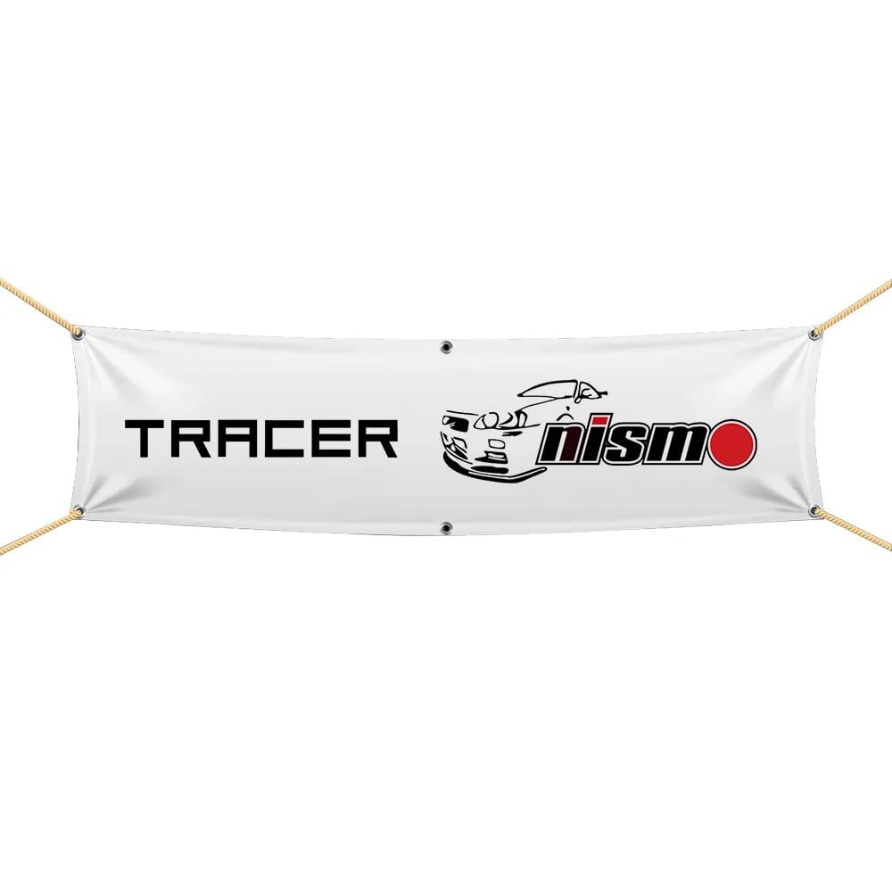 

TRACER NISMO Tapestry Extra Large Flag/Banner, Approximately 170cm x 40cm, Perfect for Decorating Your Room or Garage! American Goods & Car Racing