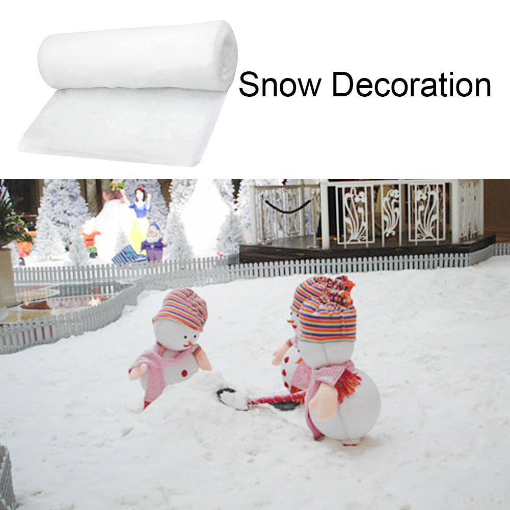 Christmas Winter Artificial Snow Blankets DIY Decor for Xmas Tree Ornament Soft Fake Snow Cotton Carpet Soft Rolls White Snow