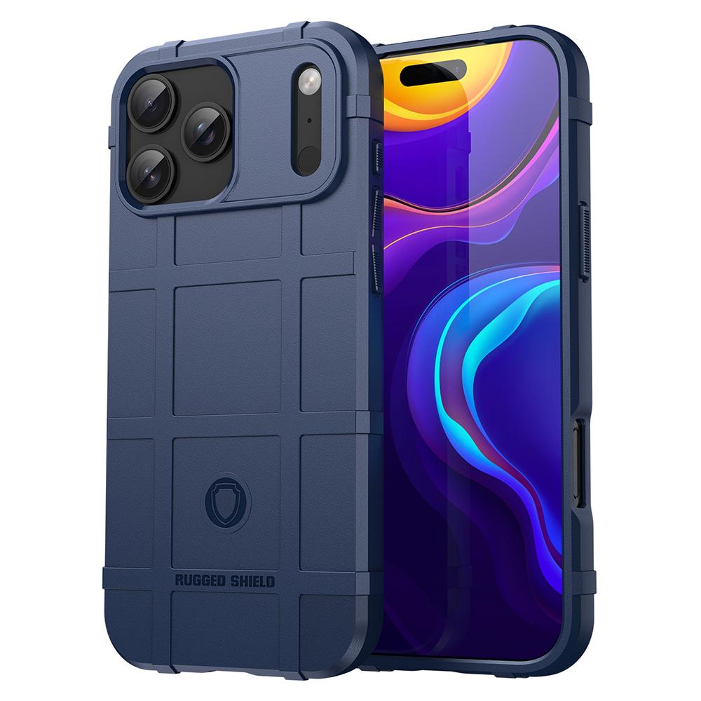 For iPhone 17 Pro Max Case Grid Design Soft TPU Scratch-Proof Phone Cover