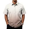 Men's Casual Short Sleeve Button Down Shirt with Chest Pocket Lightweight Breathable Summer Shirt for Everyday Wear