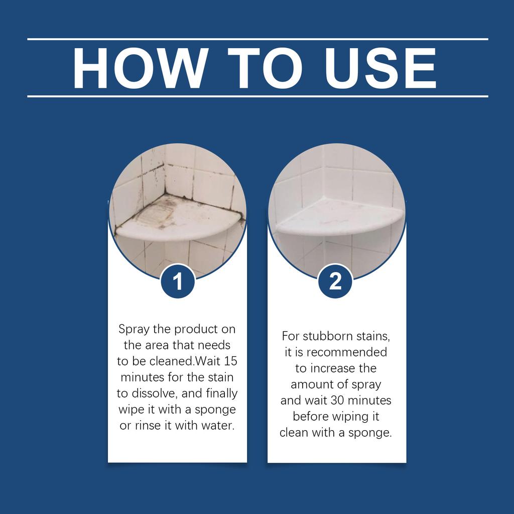 Bathroom Cleaning Spray Shower Glass Descaler Anti Mold Clean Bathtub Toilet Descaling Limescale Cleaner Foam Stain Remover Mist