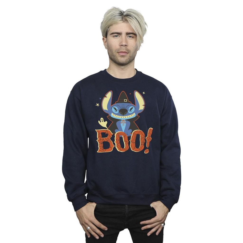 Disney Mens Lilo & Stitch Boo! Sweatshirt