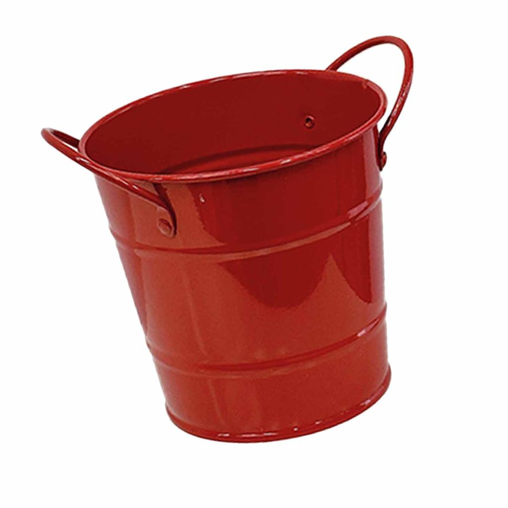 Desktop Pencil Pen Holder Iron Art Cute Bucket Shape Multifunctional Pencil Organizer Makeup Brush