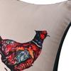 Meg Hawkins Oblong Cushion with Wooden Buttons - Pheasant