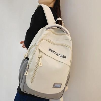 Schoolbag Male Junior High School Students High School Large Capacity College Students Middle School Students Teenage Girls Boys