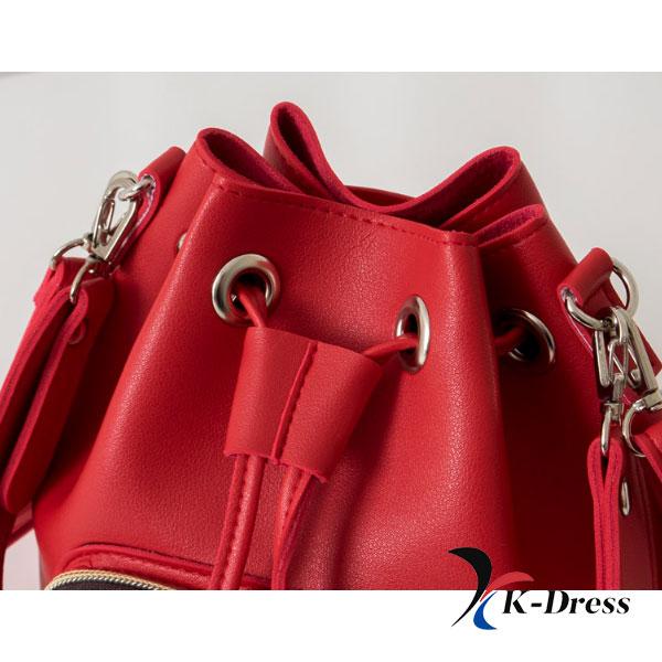 Dwustronna mała torba wiaderkowa ze ściągaczem (4 kolory)