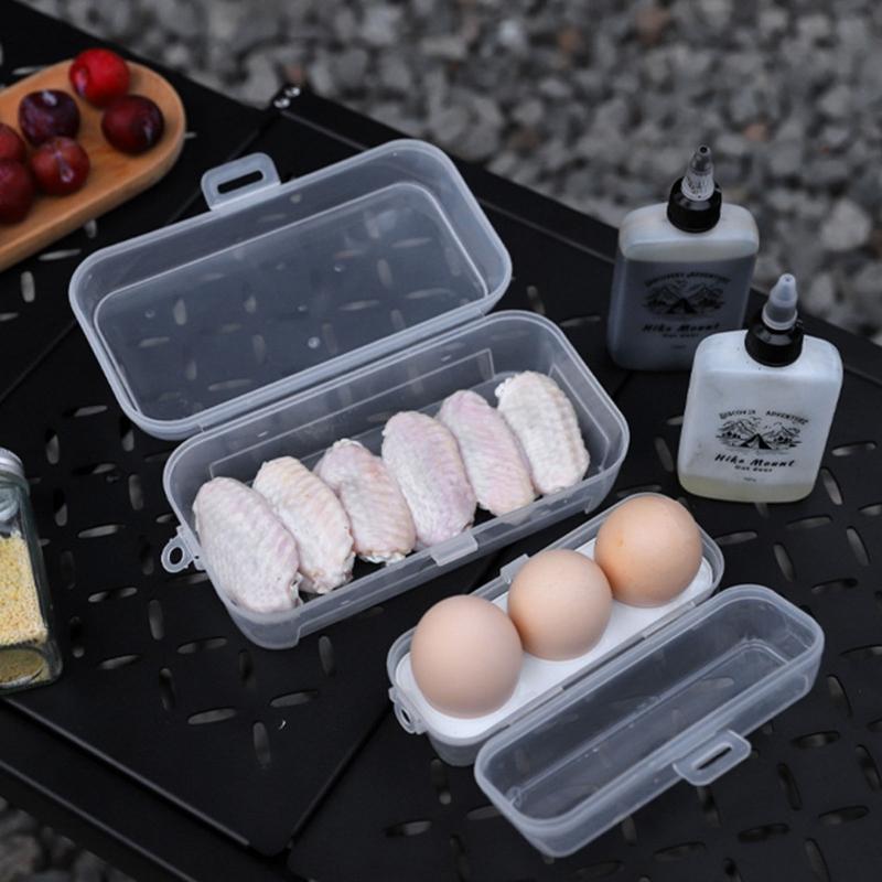 Sturdy PP Eggs Protectors Travel Organizers for Hiking Kitchen Use Sealed Freshing Clear Case