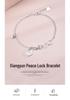 S925 Sterling Silver Ruyi Cloud Peace Lock Bracelet - Elegant Gift for Her, Perfect for Valentine's Day & Seven Stars Festival