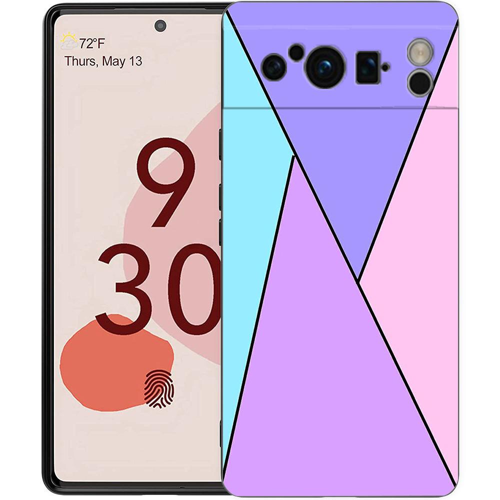 For Google Pixel 10 Pro Phone Case Pixel 9 Pro XL TPU Case Pixel 8 Pro 9A 8A 7A 7 6A 6 Pro Soft Cover Color Geometry Marble