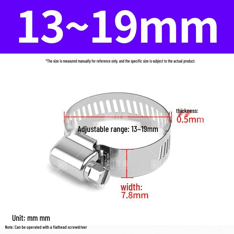 304 Stainless Steel Heavy Duty Hose and Pipe Clamps