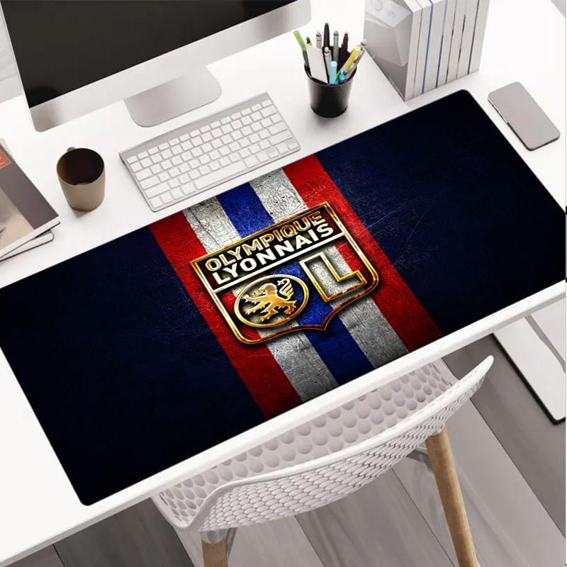 Olympique Lyonnais Football Crest Mouse pad Mouse pad, Gaming Mouse Pad, keyboard pad, Desk Decor for computer notebook Fan Gift Birthday Gift