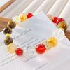 Vintage Natural Chalcedony White Crystal Tiger'S Eye Honey Milk Cover Citrine Design Bracelet Bracelet