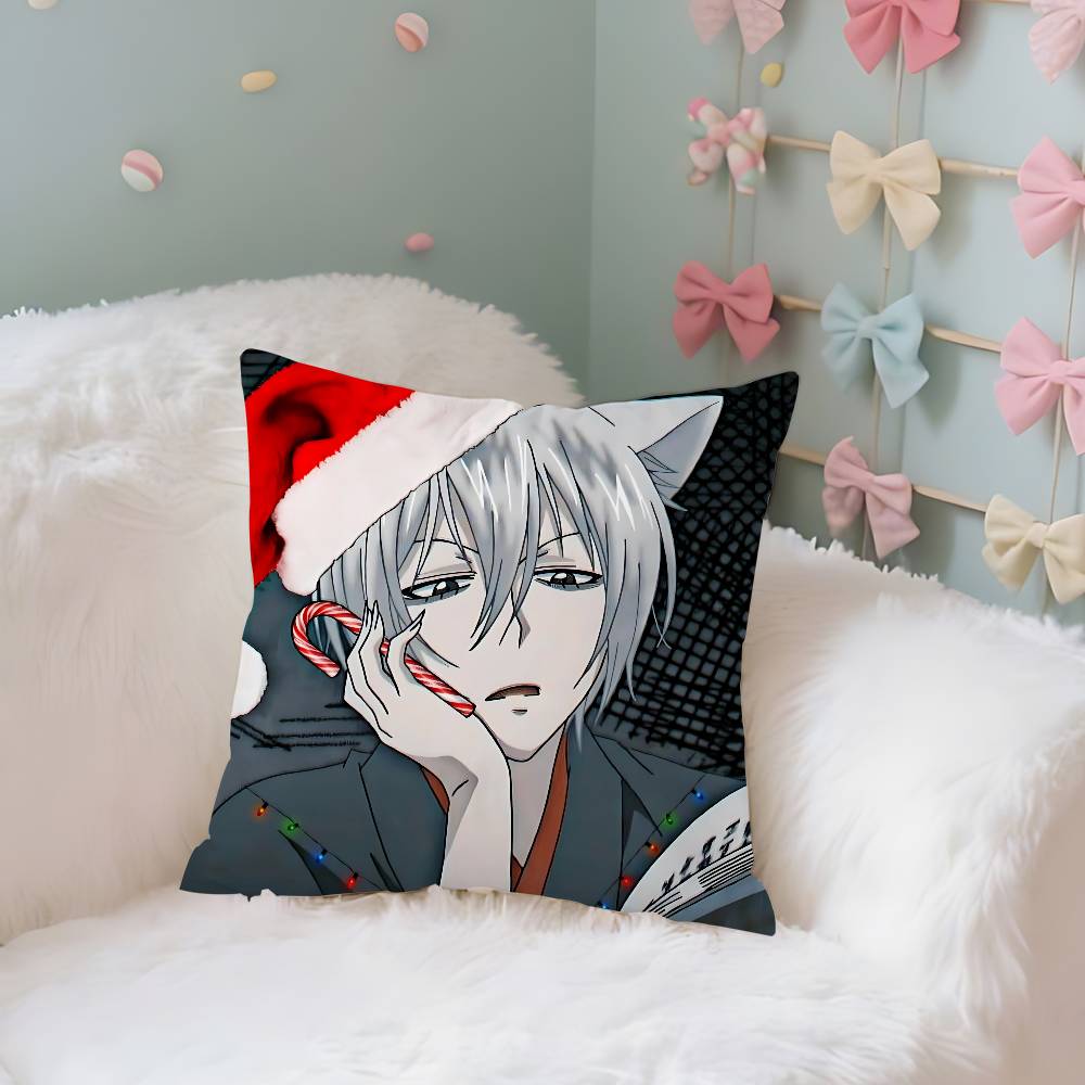 Cute T-Tomoe-S Kawaii Throw Pillow Covers Pattern Cushion Cover Suitable For Sofa Bedroom Car Pillow Cover
