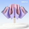 Automatic reverse umbrella color glue 11 bone sunscreen parasol high value female folding sun umbrella rain umbrella
