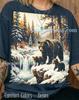 Vintage Bears Winter Snow Comfort Colors® Tshirt, 90S Graphic Style Animal Lover Tees, Retro Nature Y2K Streetwear Sweater Tanktop