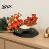 Modern Festive Mantel Decoration Floating Santa Sleigh, Flying Sleigh Magnetic Levitation Christmas Display, Holiday Party Table Centerpiece
