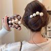 Elegant Large Simulation Pearl Hair Clip Clamp For Women New Vintage Twist Hairpins Hairgrip Barrettes Girls Hair Accessories Headwear