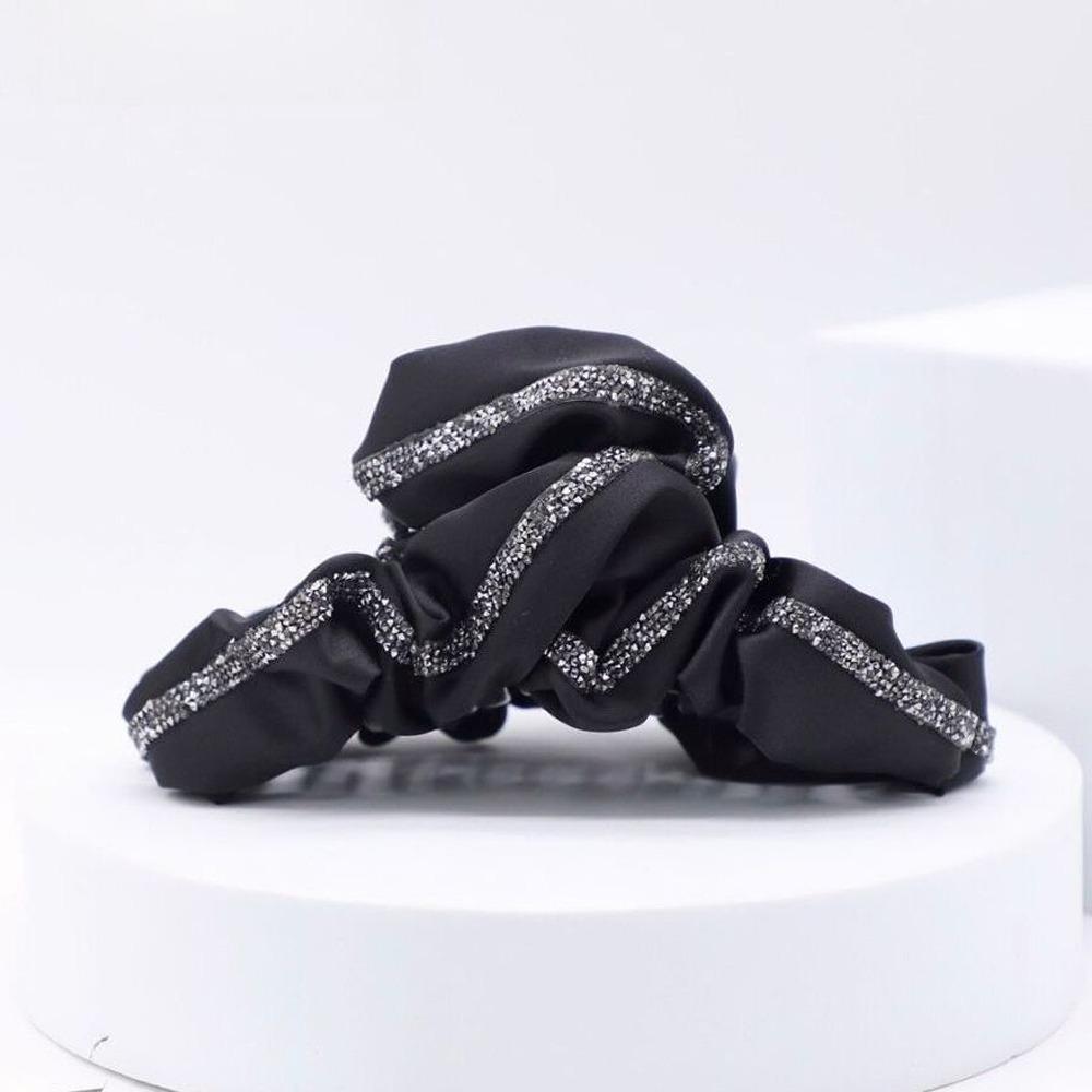 

Luxury Bow Hair Clip Shining Ponytail Holder Fashion Shark Clip Women Girls Hair Accessories чёрный