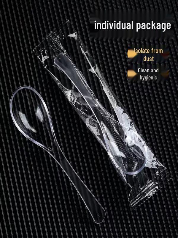 Disposable Food-Grade Plastic Soup Spoon