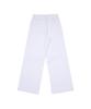 Eonibeu Open Zipper Rivet Denim Pants White