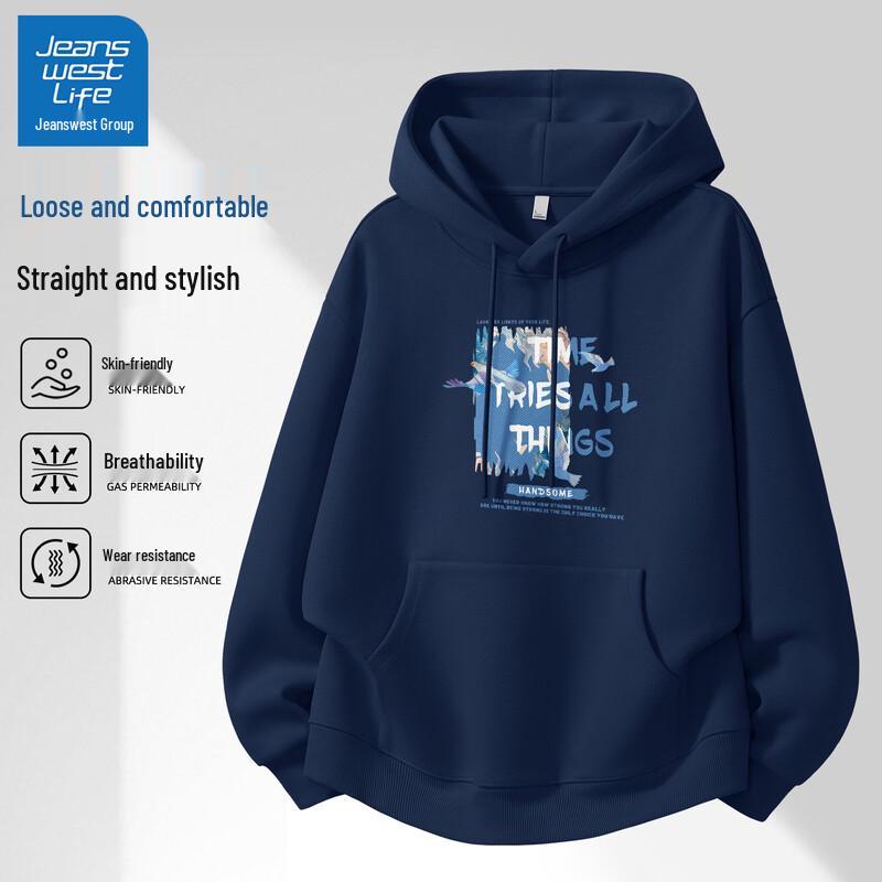 JEANSWEST LIFE Men s Casual Hooded Sweatshirt 3XL
