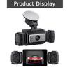 WIFI Dash Cam 4 Channel 360° Car Camera Black Box Front Left Right Rear View Car DVR Video Recorder G-Sensor 24H Parking Monitor