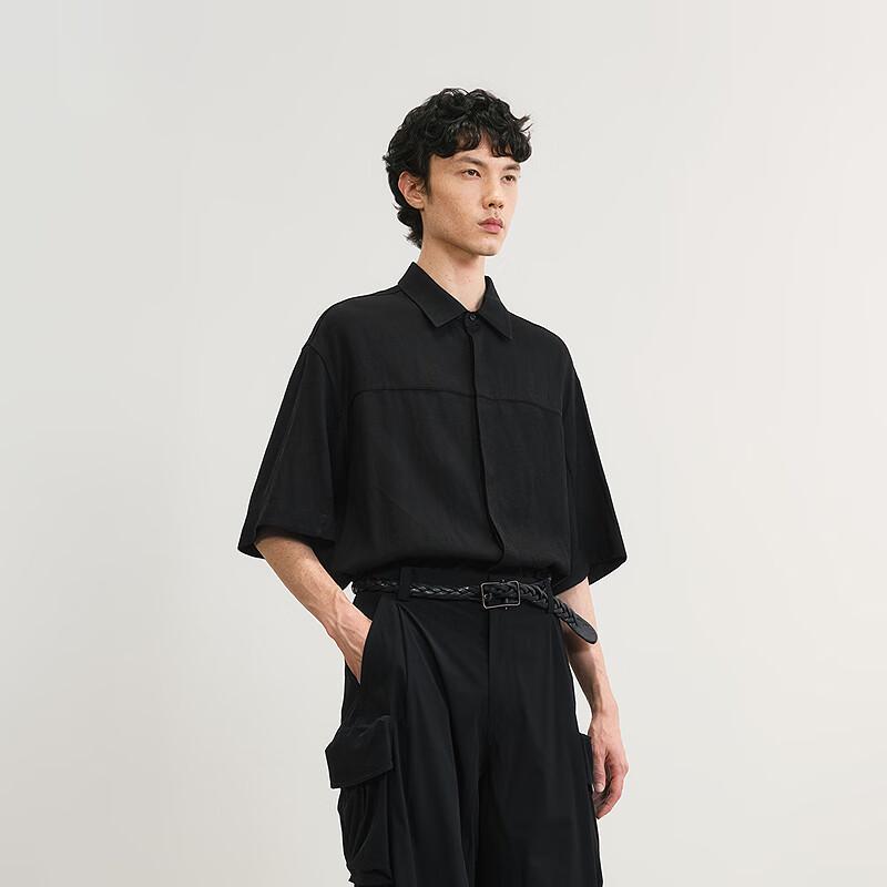 CROQUIS Men's 2025 Summer Loose H-Shape Short-Sleeved Shirt