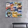 Farbe Nette Katze Animation Wand Kunst Bilder Leinwand Malerei Poster und Drucke Fotos Kinderzimmer Wohnzimmer Home Decorati