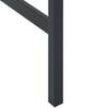 9 Piece Garden Bar Set Black Powder Coated Steel