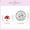 WOSTU Breloques en forme de champignon rouge en argent sterling 925 pour femme, adaptées aux bracelets originaux à faire soi-même, bijoux d'anniversaire, cadeaux