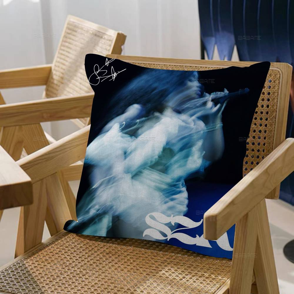 Amerikansk Sångerska Stjärna SZA Kudde Gåvor Hemmakontor Möbler Sovrum Soffa Bil Kuddfodral fodral 45x45cm