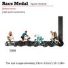1:64 Cycling Statue Miniature Craft Cycling Scene Miniatures Resin Texture Suitable for Desktop Decorating and Present