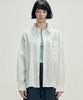 MALOUPE 4121 Summer Nylon Oversized Shirt (White)