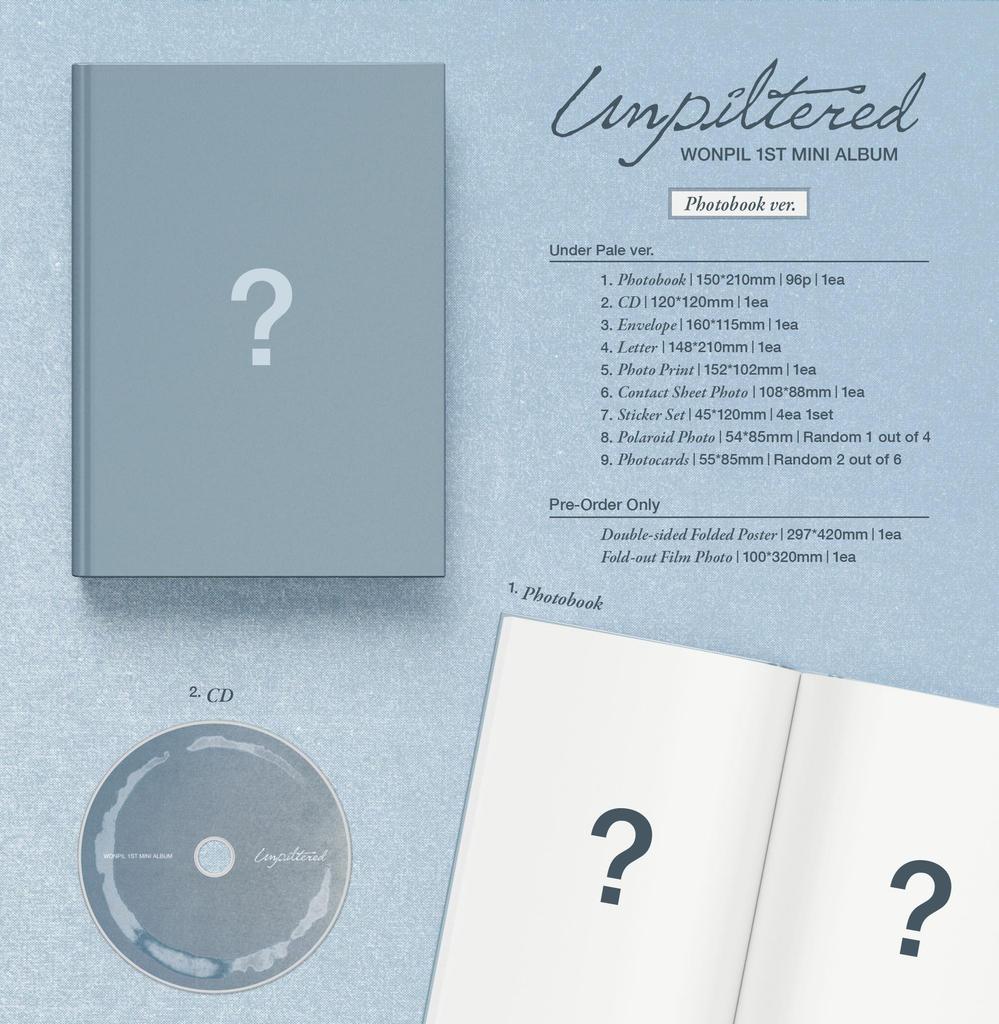 [POB] WONPIL (DAY6) [Unpiltered] 1st Mini Album - Photobook Ver.
