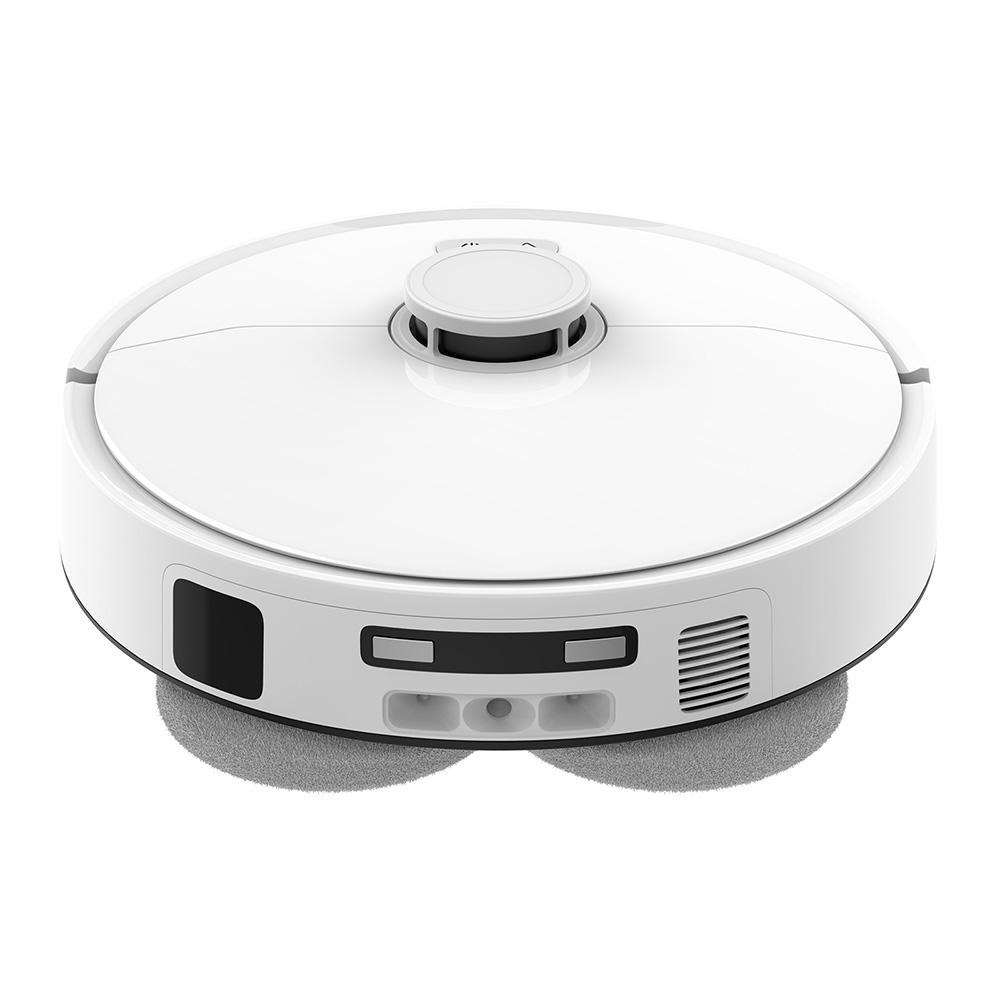 Robotic Vacuum Cleaner Teendow D63S Ultra With Intelligent Radar Scanning Navigation Remote 20000Pa Suction Power Control Via App White