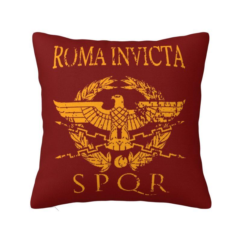 Custom Roman Empire Gold Imperial Eagle Pillow Case 45x45cm for Sofa Rome SPQR Nordic Cushion Cover Square Pillowcase