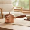 Copper Kettle with Side Handle HandMade AntiqueStyle Teapot for Collectors,