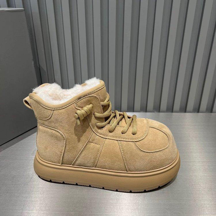 

[youshilai] Casual warm short cotton boots thickened snow boots women s 2025 winter new high-top cotton shoes 35