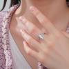 Dawapara Sacred Geometry Mandala Ring Lotus Flower Adjustable Women Ring Stainless Steel Buddhist Yoga Jewelry Spiritual Gift