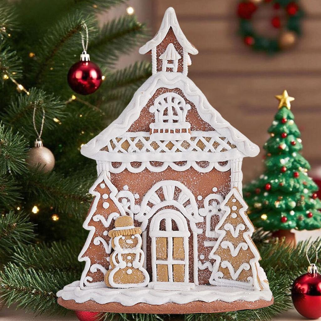 Creative New Christmas Decoration Items, Christmas Snow House Soft ClayChristmas House Decoration Pieces