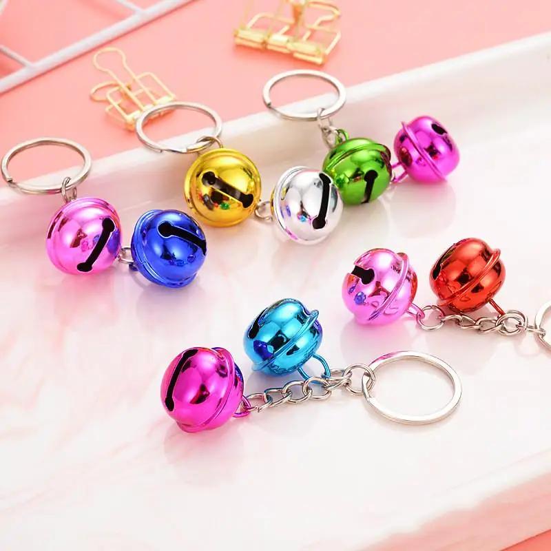 1 Pcs Creative Decoration Cute Bells Pendant Keychain Lovely Bag Hanging Ornaments Accessories Gifts Simple Decor