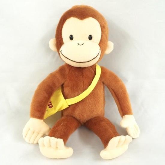 Curious George Classic George Plush Toy, Medium, Sitting Height 20cm