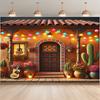 Achtergrondstof Mexicaanse stijl polyester achtergrondstof geschikt voor woonkamerdecoratie en slaapkamerdecoratie