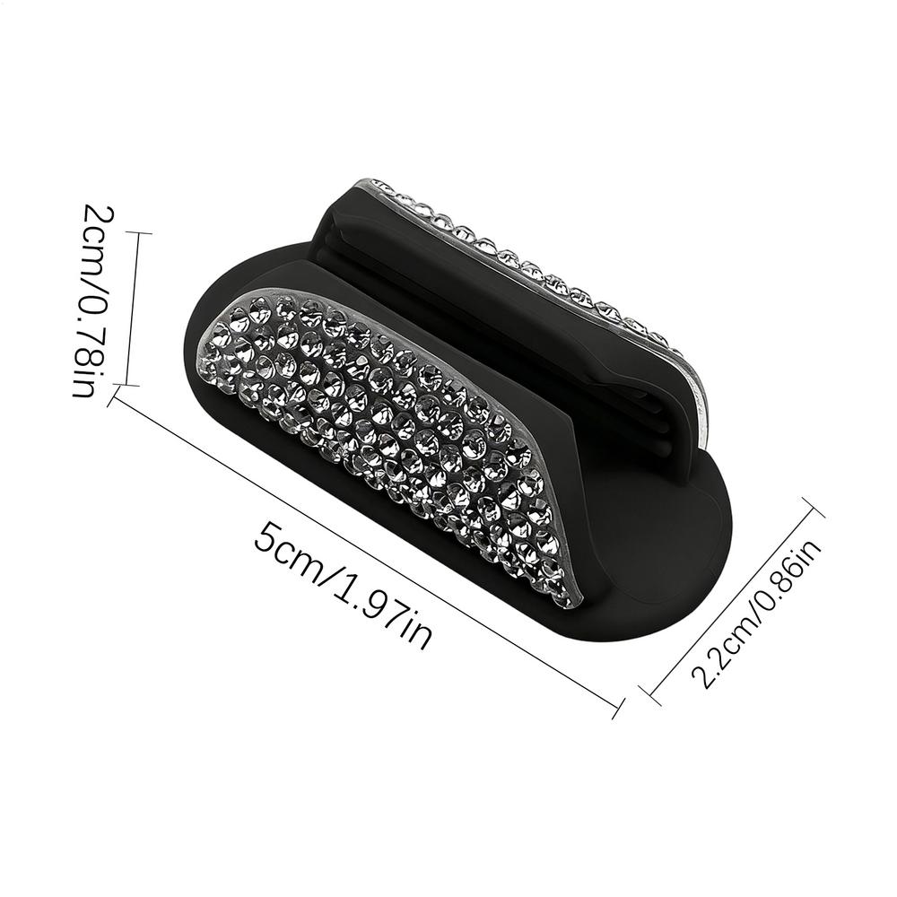 

Car Lipstick Balm Holder Portable Silicone Storage Rack for Girl Women Vehicles Visor Decor Car Lipstick Storage Rack чёрный