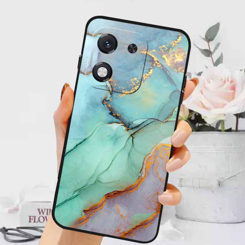 For Honor X70i 5G Case Luxury Marble Silicone Soft Phone Covers for Honor X70i 5G Protective TPU Back Shells ABR-AN00 Coque Capa