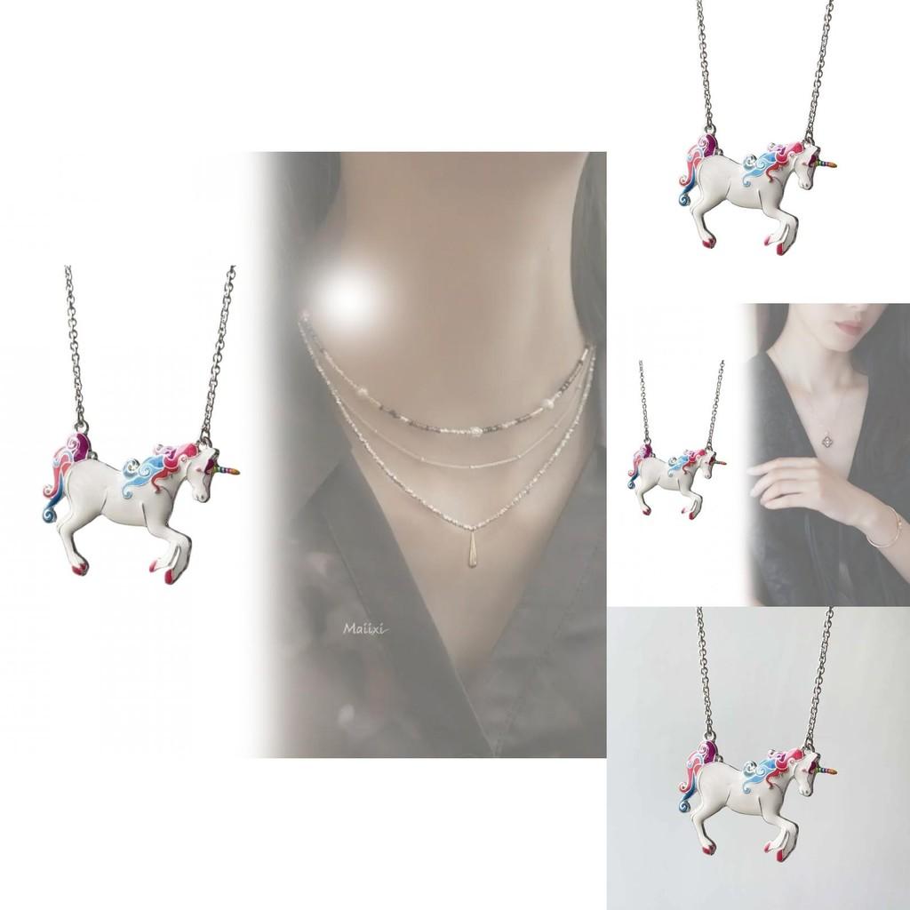 Animal Pendant Necklace With Oil Drip Finish For Women Fashion Accessory