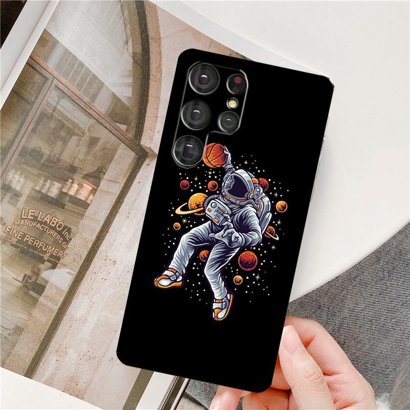 

Чехол для телефона Астронавт Космический Данк для Samsung Galaxy S25 Ultra S9 S10 S20 S22 S21 Plus S23 FE S24 Ultra Полное Покрытие Galaxy S22 Plus