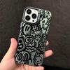 Phone Case for iPhone 15 16 Pro Max 11 13 Pro 14 Plus 12 11Pro 15Pro Max 16e Shell Cover Fundas Super Cool Black Graffiti