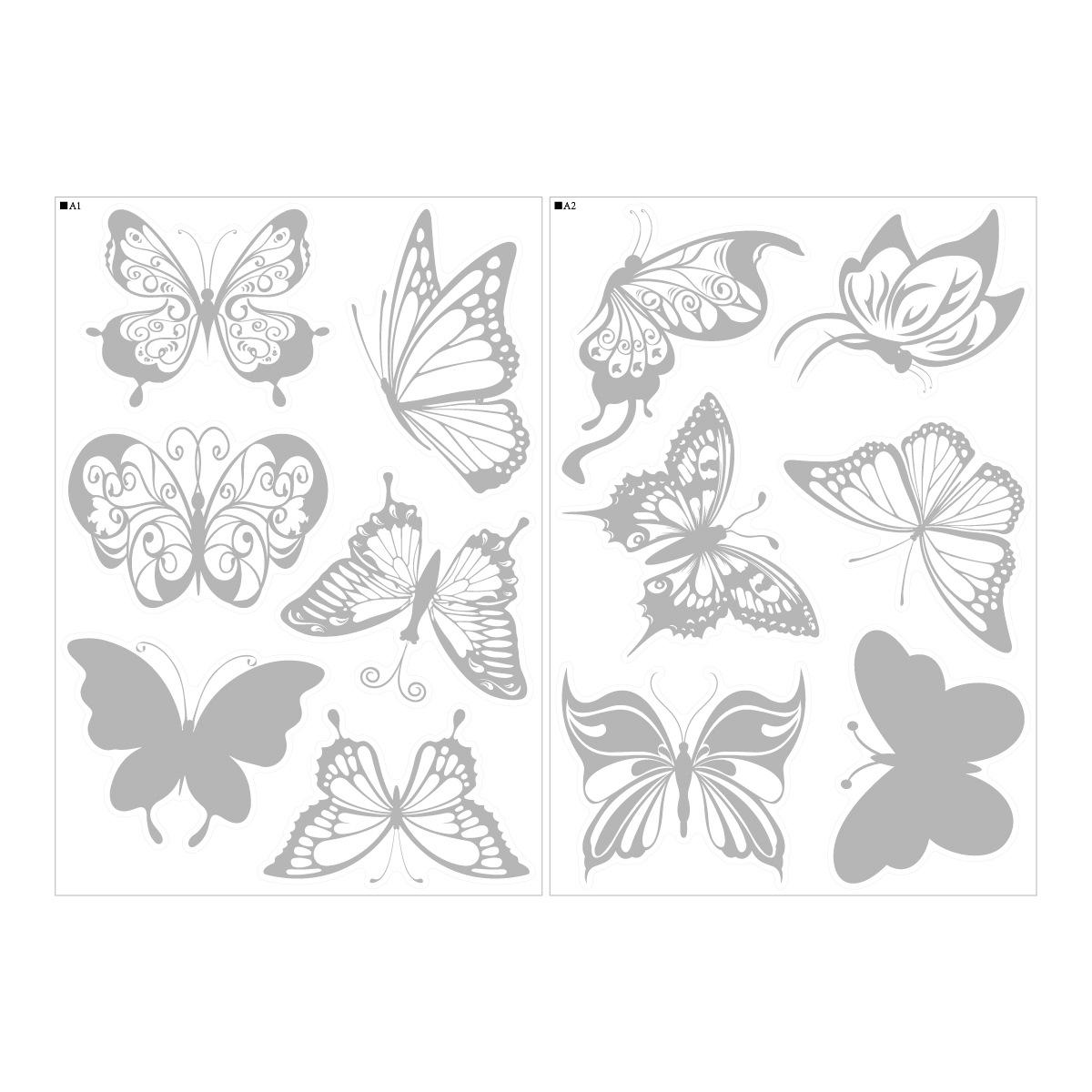 

2 Sheets Leaf Window Strike Prevention Stickers Bird Deterrent Decals Leaf Shapes Static Stickers Prevent Bird Strikes on Glass
